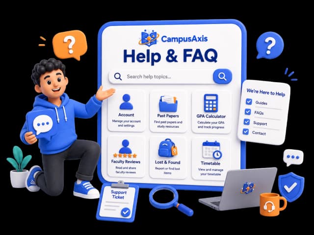 Help and Support — find answers to common questions